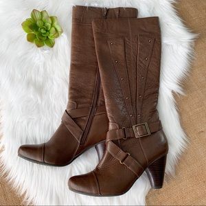 Miz Mooz Jennifer Brown Leather Heel Boot